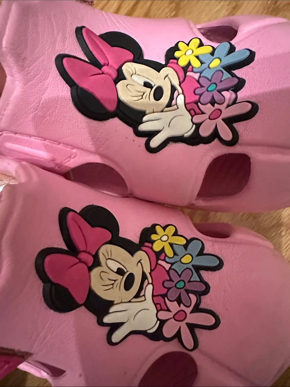 Disney Pink Minnie Mouse Floral Sandal Clogs for Kids